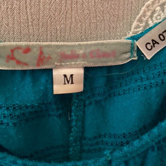 Blouse, Turquoise - Picture 3 of 3